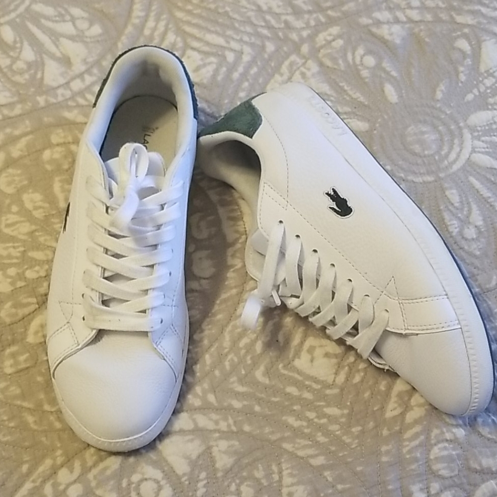 White Lacoste sneakers🐊